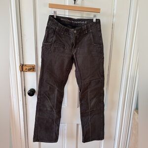 Dovetail Workwear Day Construct Brown Canvas Work Pants